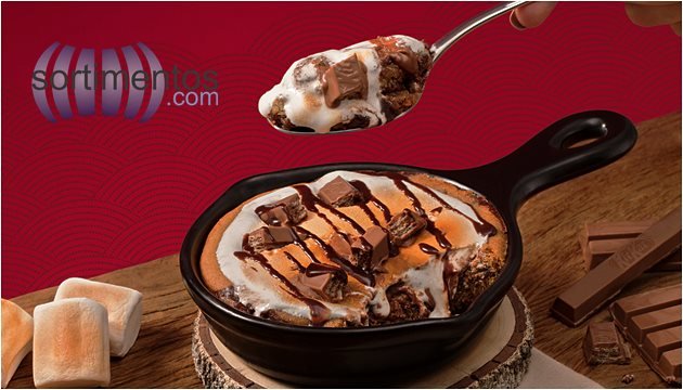 Sobremesa S'mores - Outback Steakhouse e KitKat - Sortimentos.com