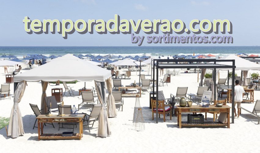 Guarujá Verão no litoral paulista : beach clubs são opção turística à beira mar na Enseada, Pitangueiras e Pernambuco