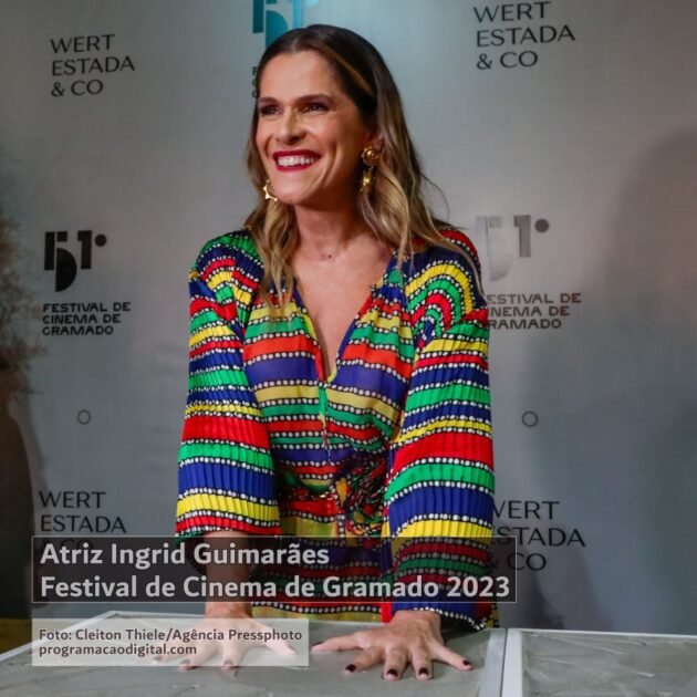 Atriz Ingrid Guimarães no Festival de Cinema de Gramado