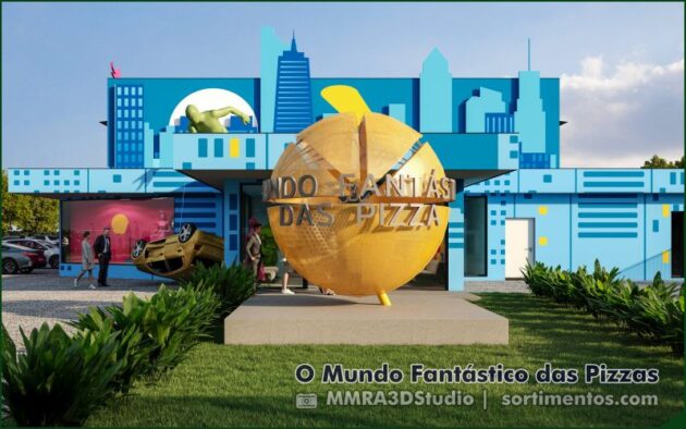 O Mundo Fantástico das Pizzas, em Cachoeirinha (RS) será a maior pizzaria temática do Rio Grande do Sul