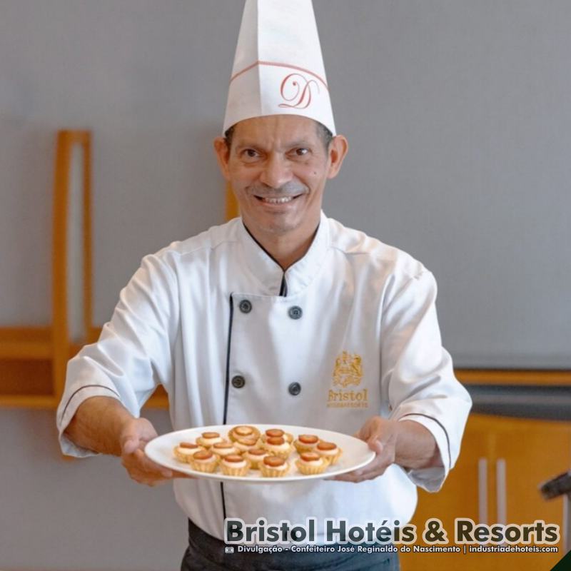Confeiteiro José Reginaldo do Nascimento - Bristol Hotéis & Resorts - Sortimento Indústria de Hotéis