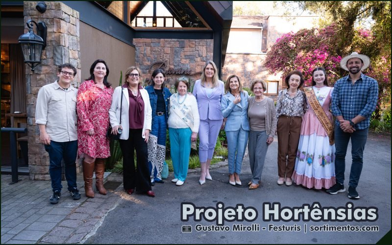 Padrinhos do Projeto Hortênsias que será lançado no Festuris Gramado - sortimentos.com