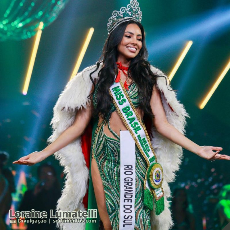 Loraine Lumatelli Miss Brasil Beleza Internacional 2025 - sortimentos.com Concursos de Beleza