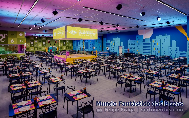 Mundo Fantástico das Pizzas em Cachoeirinha - Pizzaria temática - Sortimentos.com