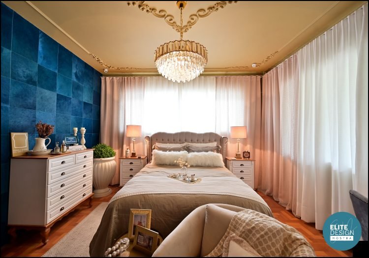 'Suíte de Casal L’Art de Dormir' da arquiteta Priscilla Lougue - Ambientes na Mostra Elite Design 2026