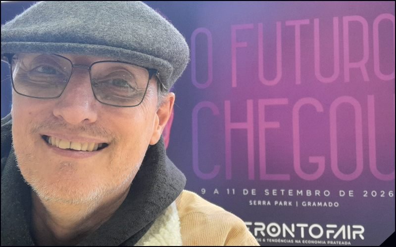Fábio Juchen, editor dos sites da Sortimento Comunicação na Geronto Fair 2026 