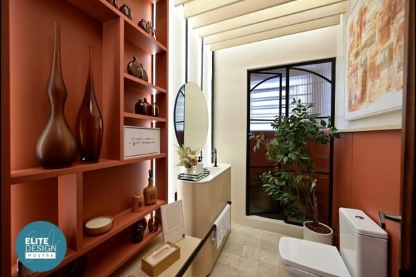 Ambientes na Mostra Elite Design 2026 - Gesto de Cuidar – Banheiro Superior