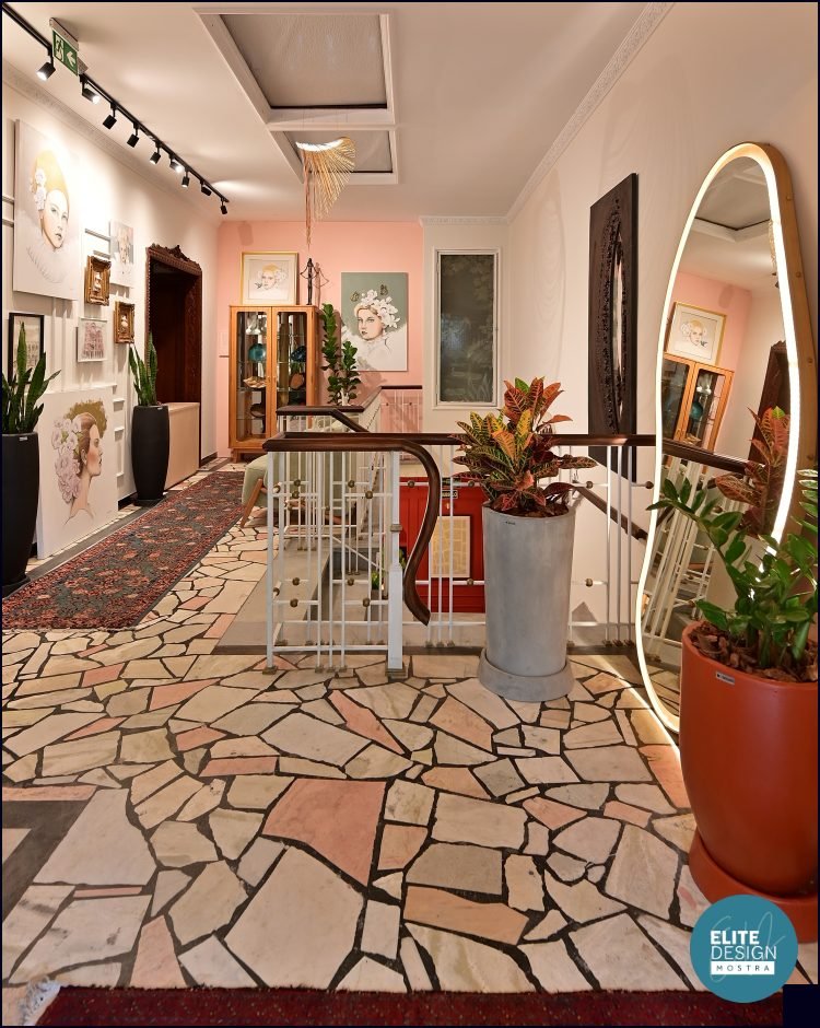 Hall Entre Tempos da arquiteta Viviane Gaitsch na Mostra Elite Design
