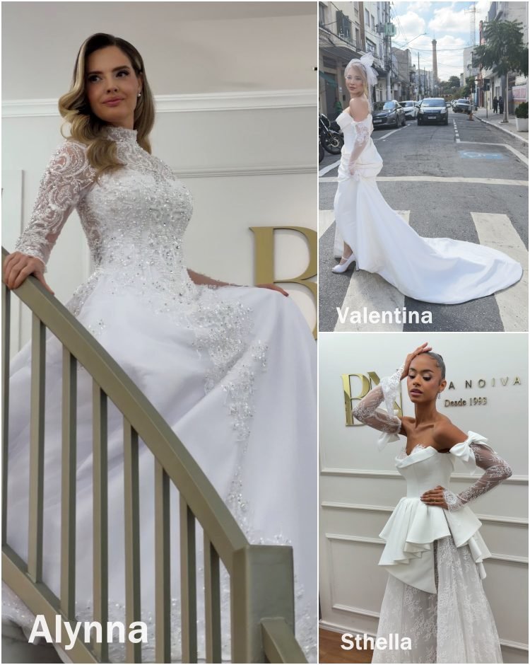 Bela Noiva lança três novos vestidos ( Alynna, Valentina e Sthella ) para noivas contemporâneas - sortimentos.com Moda