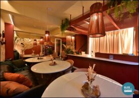 Caroline Oliveira e Lucas James Becker assinam 'La Cumparsita Café Lobby Hotel' da Mostra Elite Design