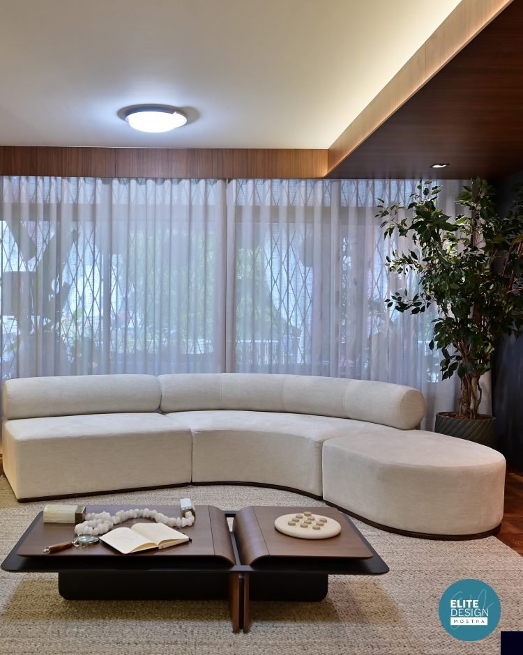 'Gesto de Receber – Grande Living da Lareira' da Mostra Elite Design