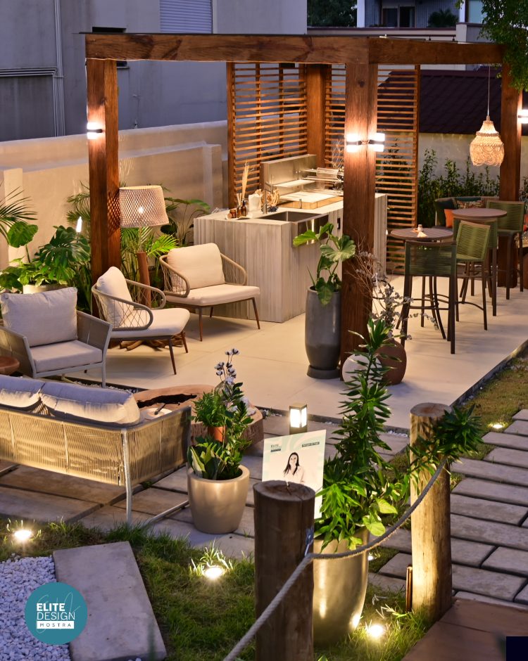 Ambiente 'Refúgio do Fogo' de Giuliana Oliveira Azevedo em destaque na Mostra Elite Design