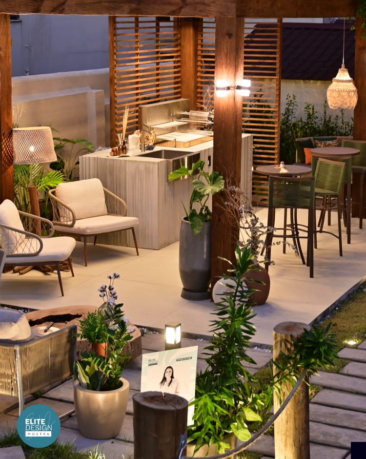 Ambiente 'Refúgio do Fogo' de Giuliana Oliveira Azevedo em destaque na Mostra Elite Design