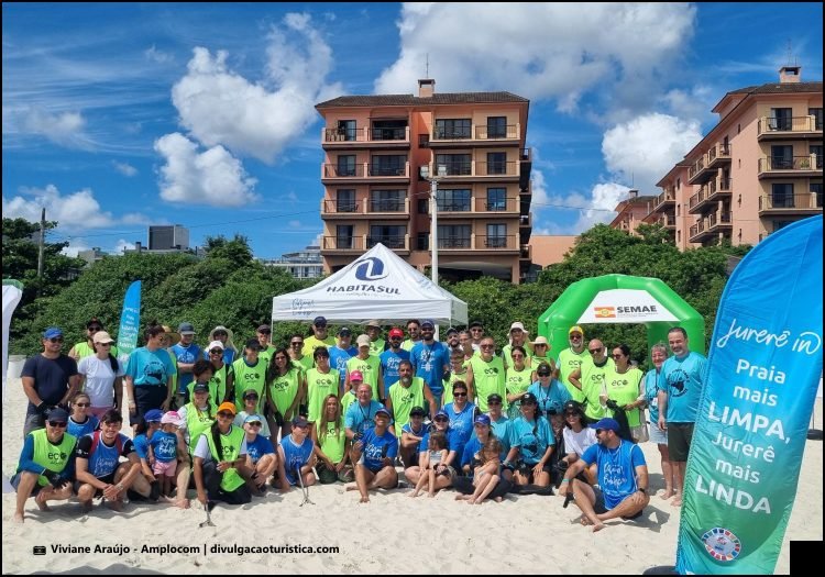 Dazum Banho em Jurerê Internacional : limpeza da praia e educação ambiental